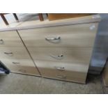 (2070) Modern ash effect 4 drawer bedroom chest