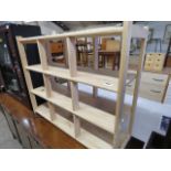 Modern pine open front storage unit