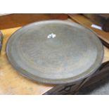 (2166) Brass middle Eastern platter