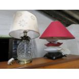(2044) 2 table lamps
