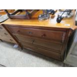 Early 20th Century satinwood chest of 3 drawers