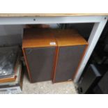 Pair of Celestion 15 wooden cased speakers