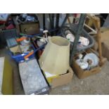 Approx. 6 containers of mixed housewares, ceramics and glassware