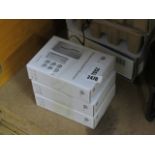 (2553) 3 boxed wireless door bell receivers