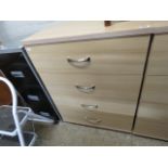 (2070) Modern ash effect 4 drawer bedroom chest