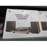 (2377) Boxed 1 by 1 turntable hifi system