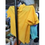 (2308) 7 yellow kids polo shirts