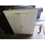 White painted 2 door cupboard