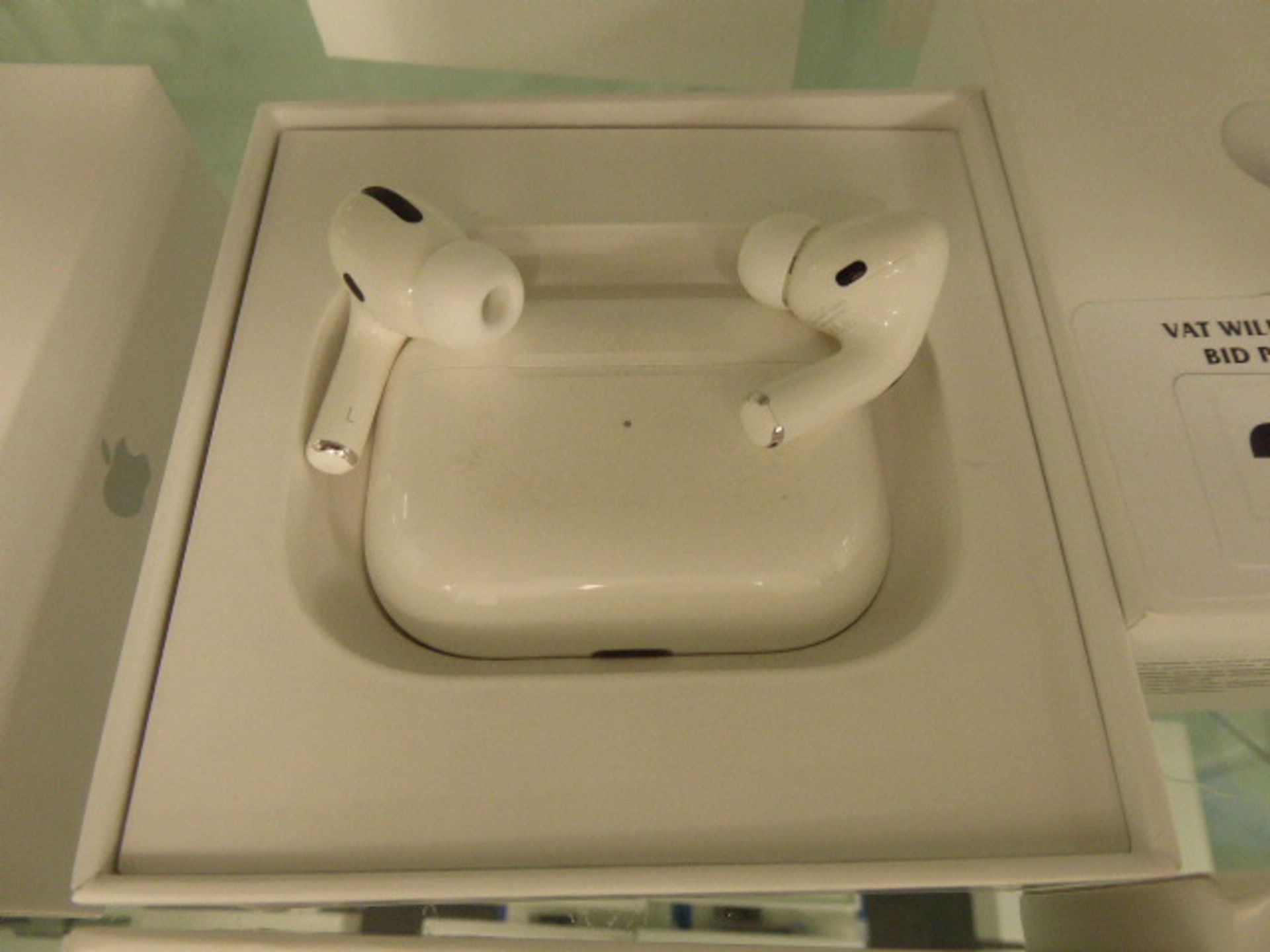 Apple AirPods Pro with wireless charging case, spare eartips and box - Image 2 of 2