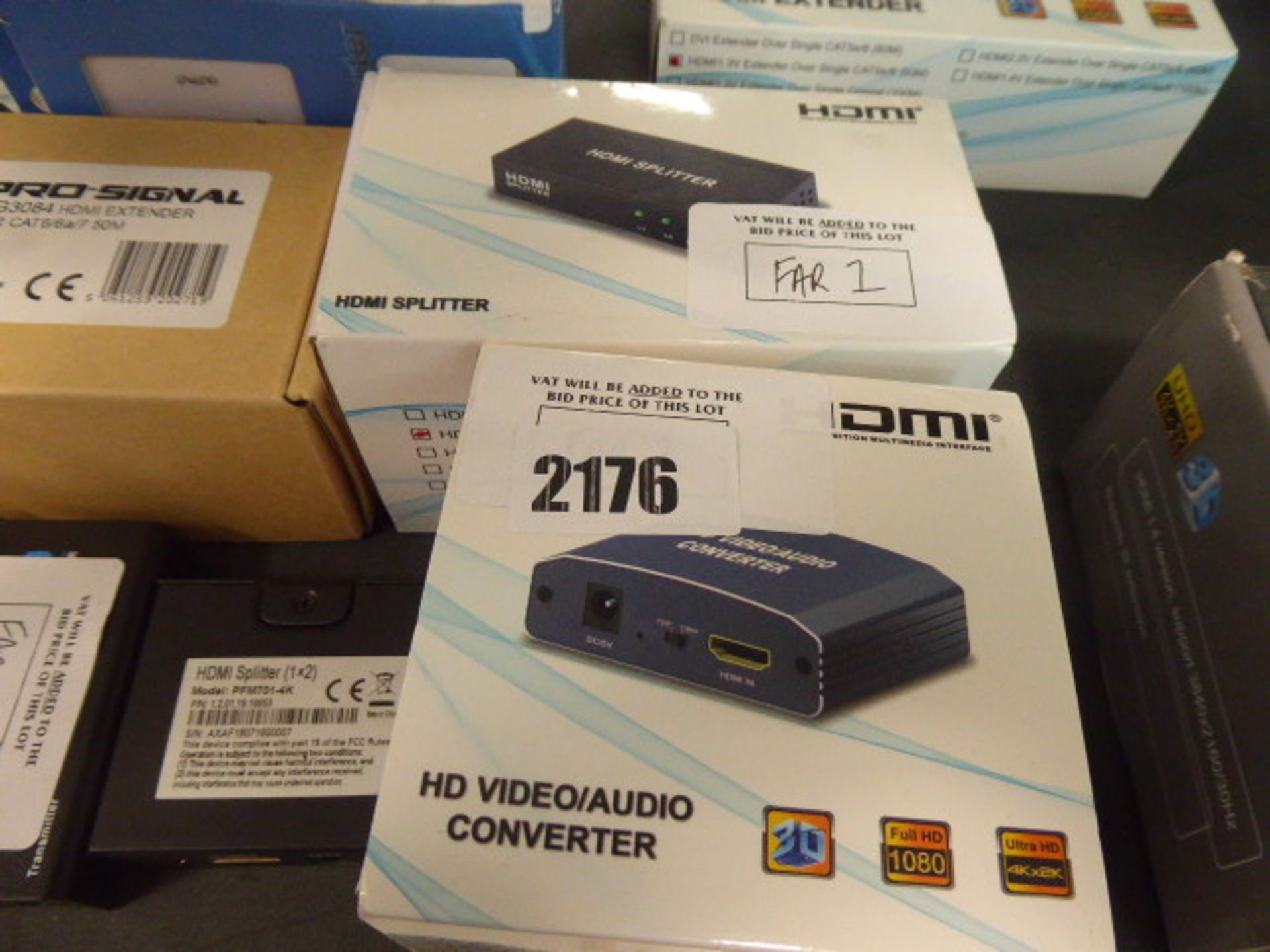 HDMI audio video converters, range extenders, mini HDMI splitter and other loose accessories - Image 3 of 3