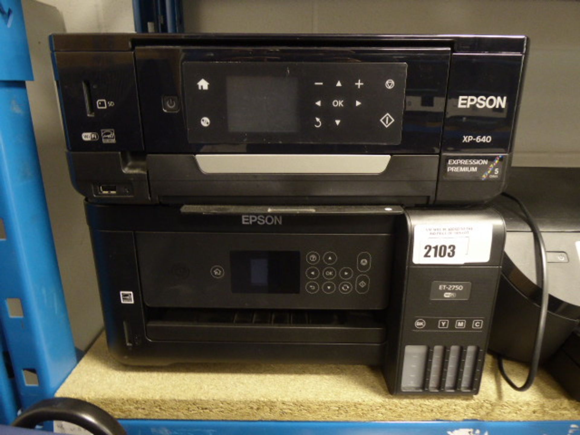 2117 - Epson XP640 and an Epson ET2750 printer - Image 2 of 2