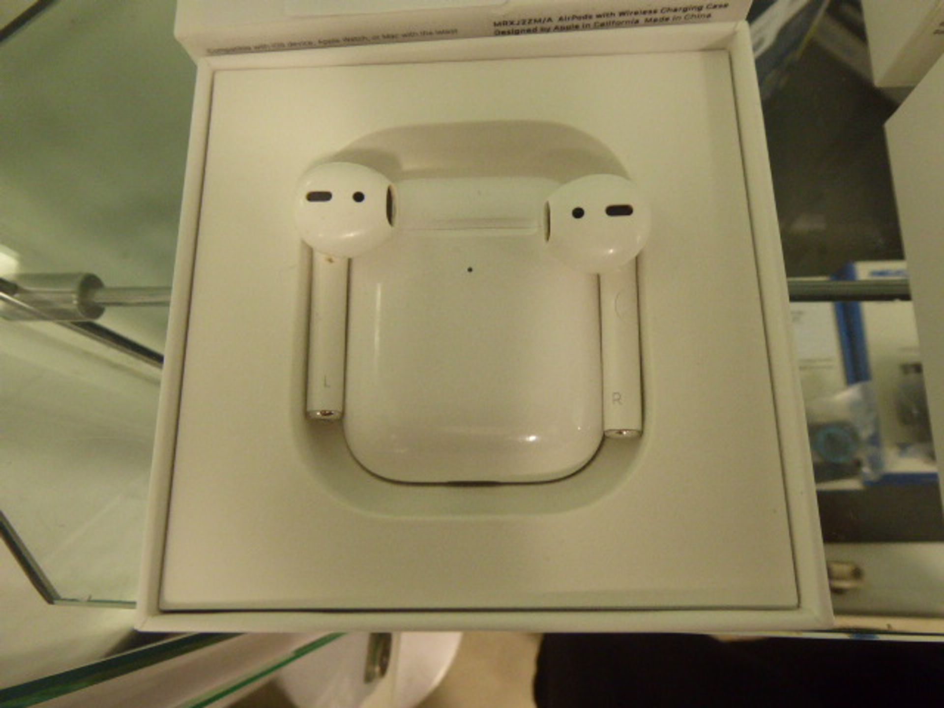 Apple AirPods with wireless charging case and box - Image 2 of 2