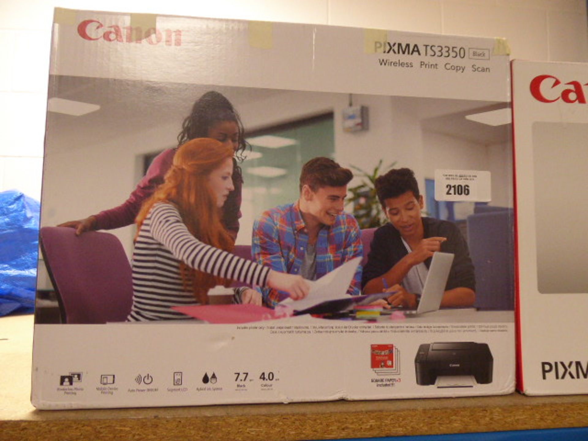 Canon Pixma TS3350 all in one printer in box