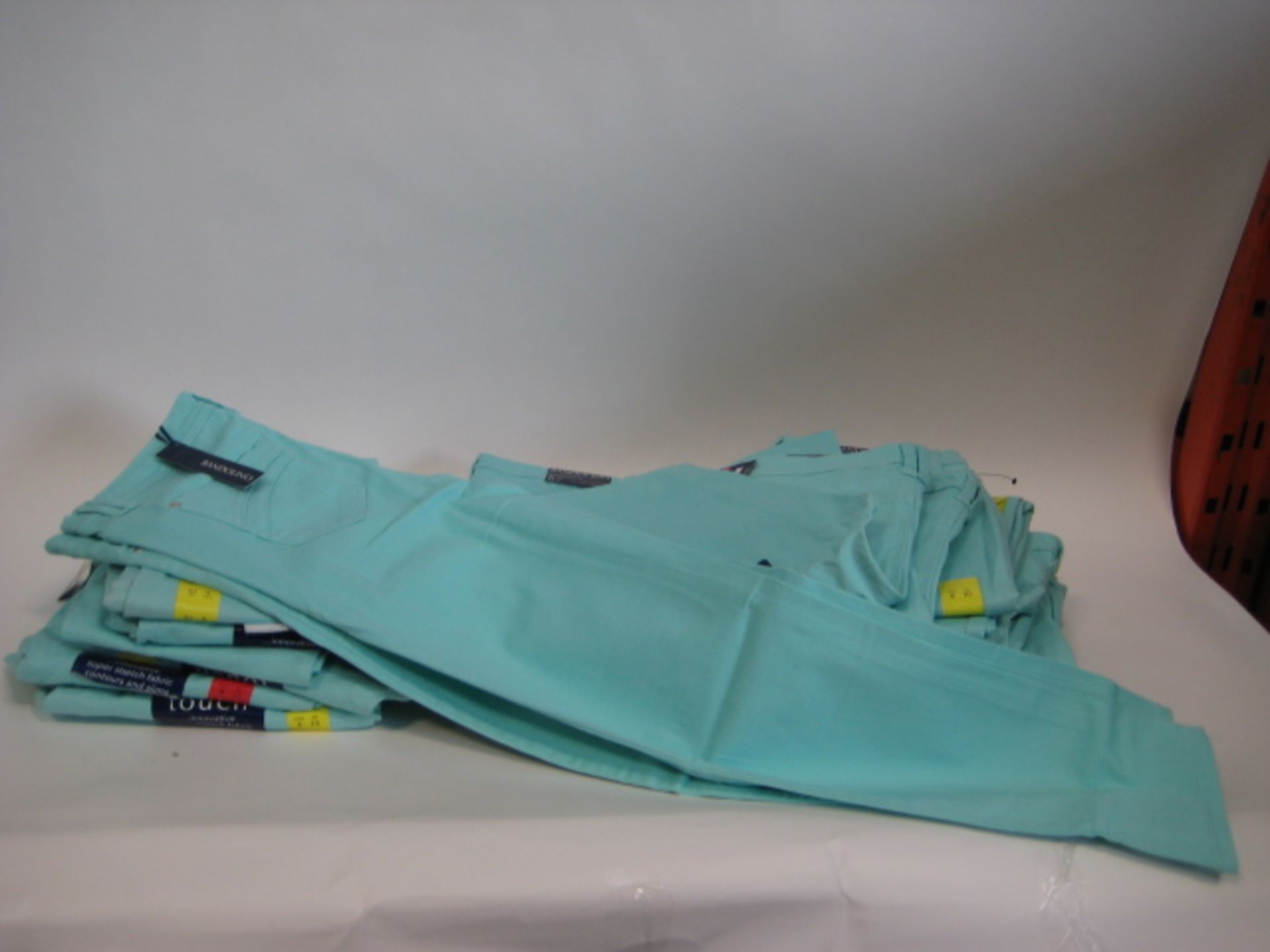 20 Pairs of ladies Bandolino jeans in light turquoises sizes 8-10