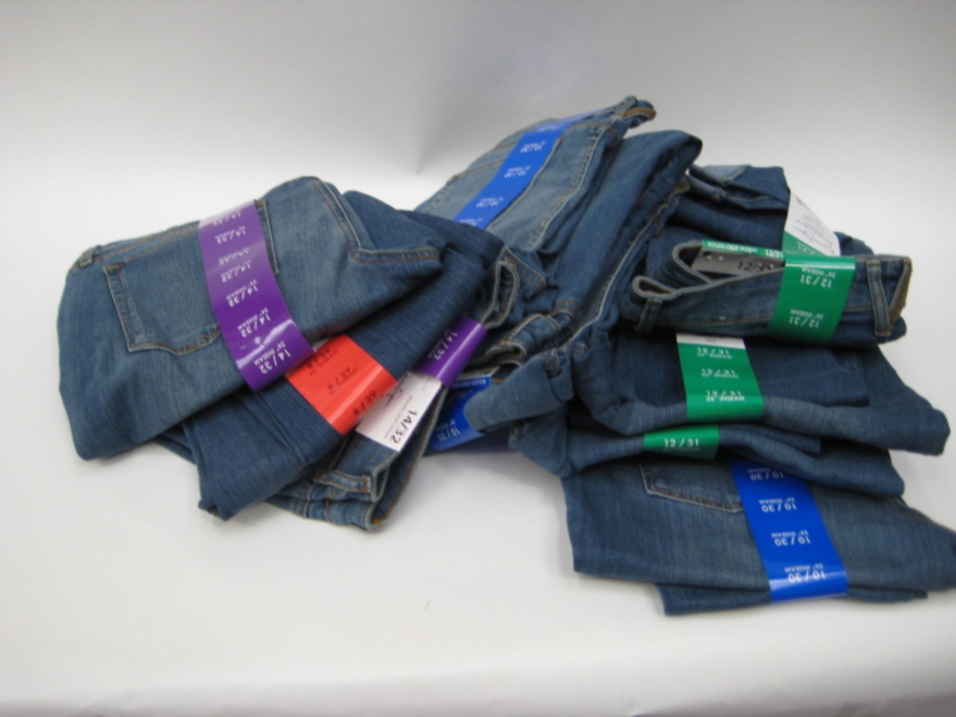 Bag of Jessica Simpson roll crop skinny jeans in denim blue - various sizes