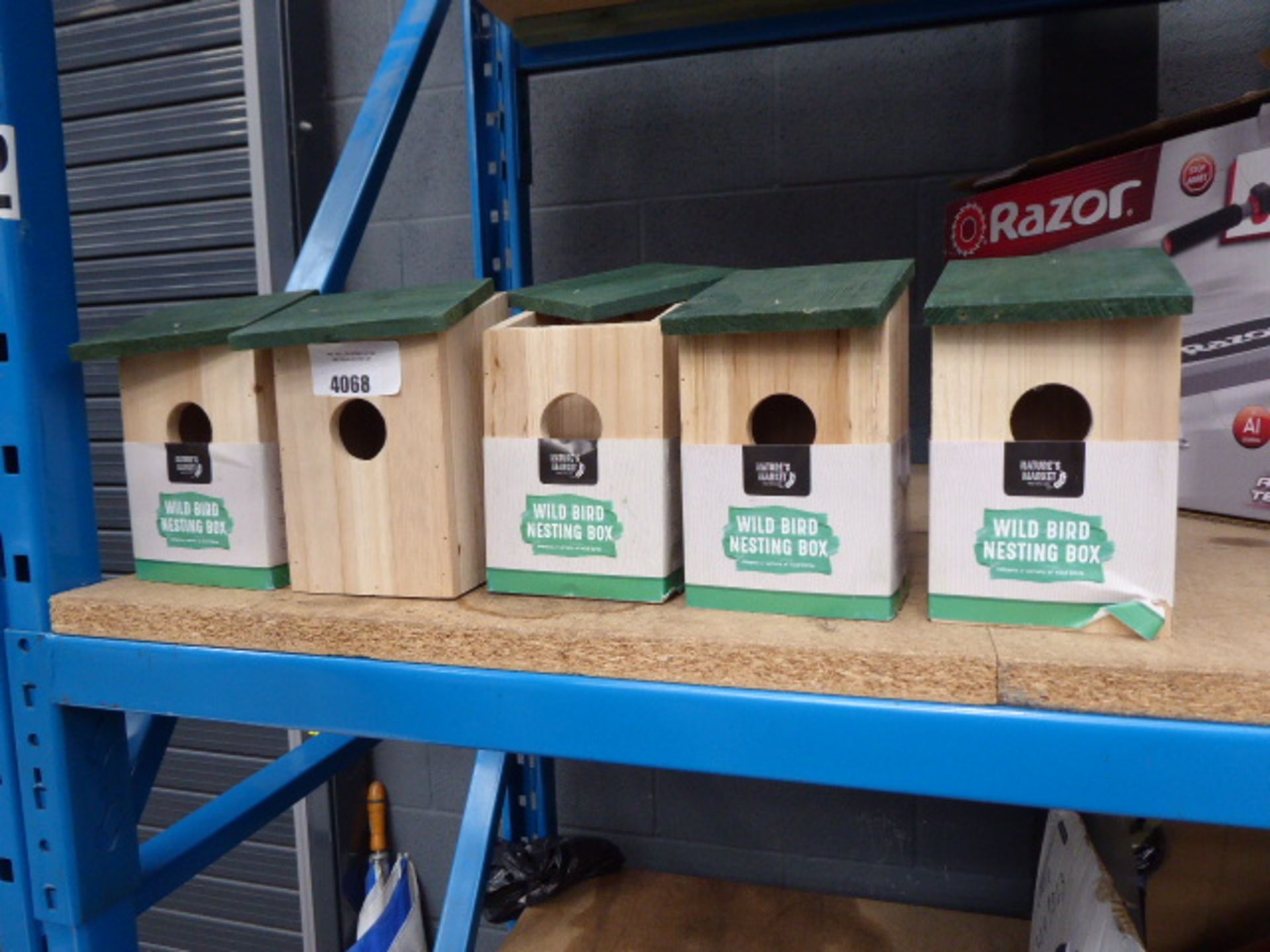 5 wild bird nesting boxes