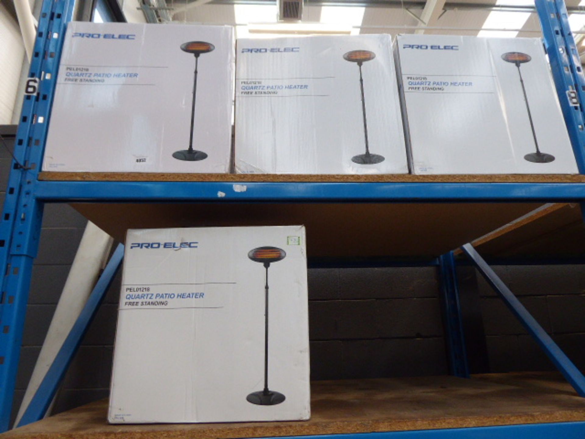 4 boxed Pro-Elec quartz patio heaters