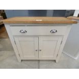 Chester Grey Painted Oak 2 Door Small Sideboard (34)