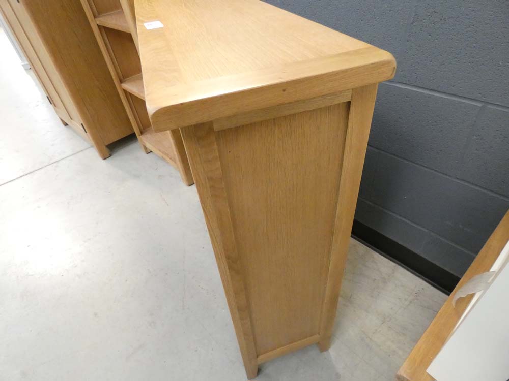 Rustic Oak Small Wide Bookcase (4) - Image 8 of 8