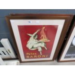 5020 & 5021 - A pair of framed and glazed French pasta advertising posters