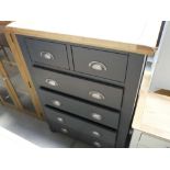 Hampshire Blue Painted Oak 2 Over 4 Chest (25)
