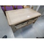 Wessex Smoked Oak Coffee Table With Baskets (20)