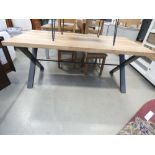 Urban Industrial Oak 1.8m Dining Table (51)