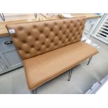 Industrial Tan 140cm Studded Back Bench (31)