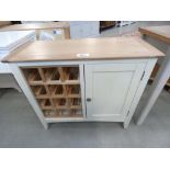 Malvern Shaker Ivory Painted Oak Wine Cabinet (3)