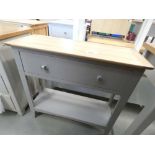 Malvern Shaker Grey Painted Oak Hall Table (46)