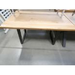 Urban Industrial Oak 1.3m Dining Table (43)