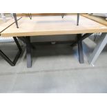 Urban Industrial Oak 1.3m Dining Table (44)