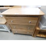 Bergen Oak 3 Drawer Chest (34)