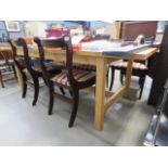 5138 - A pine extending dining table