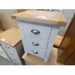 Suffolk Grey Painted Oak Small Bedside Table (3)