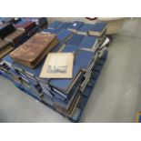 A pallet with a large quantity of law reports, plus a family Bible