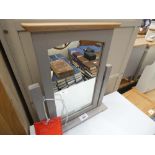 Malvern Shaker Grey Painted Oak Dressing Table Mirror (57)