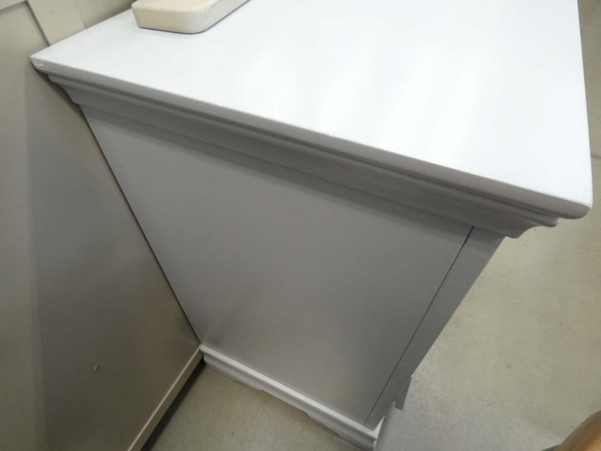 Florence Grey Painted 3 Drawer Chest (7) - Image 3 of 5