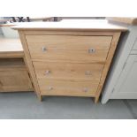 Bergen Oak 3 Drawer Chest (24)