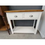 Portland White Telephone Table (44)