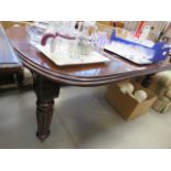 A late Victorian extending dining table
