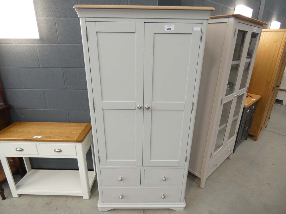 Ashbourne Grey Painted Large Larder Unit (6)