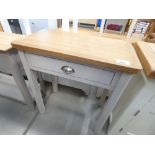 Portland Stone 1 Drawer Lamp Table (50)