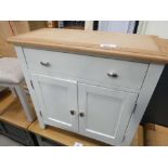 Gloucester White Painted Oak Mini 2 Door Sideboard (12)