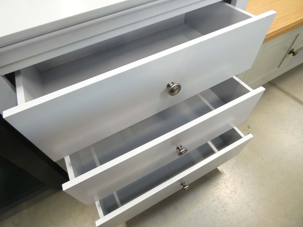 Florence Grey Painted 3 Drawer Chest (7) - Image 2 of 5