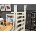 Malvern Shaker Ivory Painted Oak 4'6 Double Slatted Bed (63)