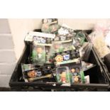 Crate containing Corinthian Collection miniature football players