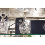 Boxed Bohemia crystal decanter