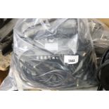 Bag of assorted audio cabling