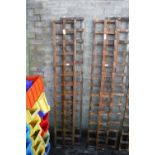 2 1'x6' single wooden trellis panels